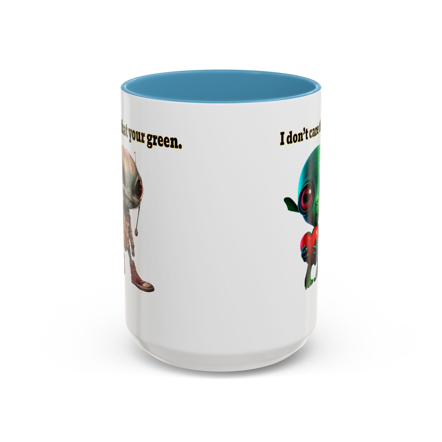 I don't care that your grey - Accent Mug (white)