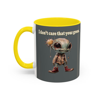 I don't care that your grey - Accent Mug (dark grey)