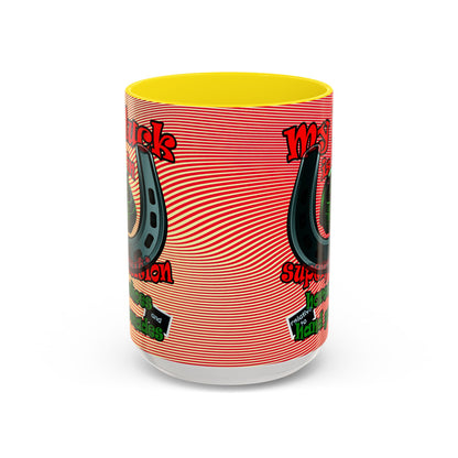my luck - Accent Mug (yellow-orange wave)