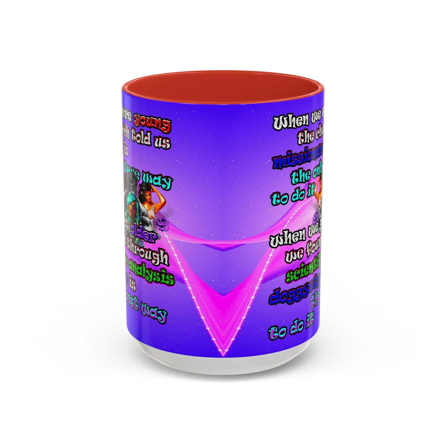 doggystyle - Accent Mug (purple-pink wave)