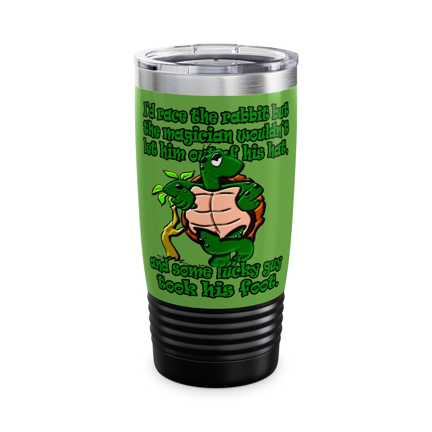turtle race - Ringneck Tumbler, 20oz (green)