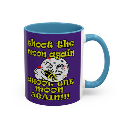 shoot the moon again - Accent Mug (purple)