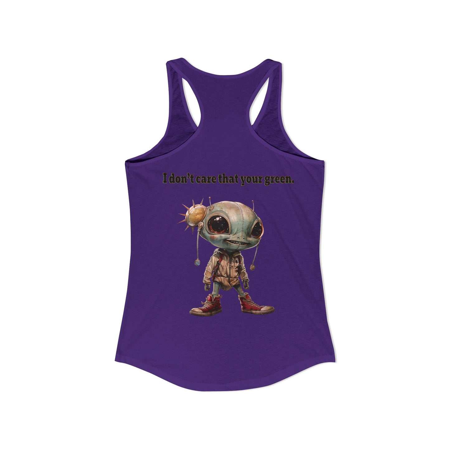 I don't care that your grey - Women's Ideal Racerback Tank