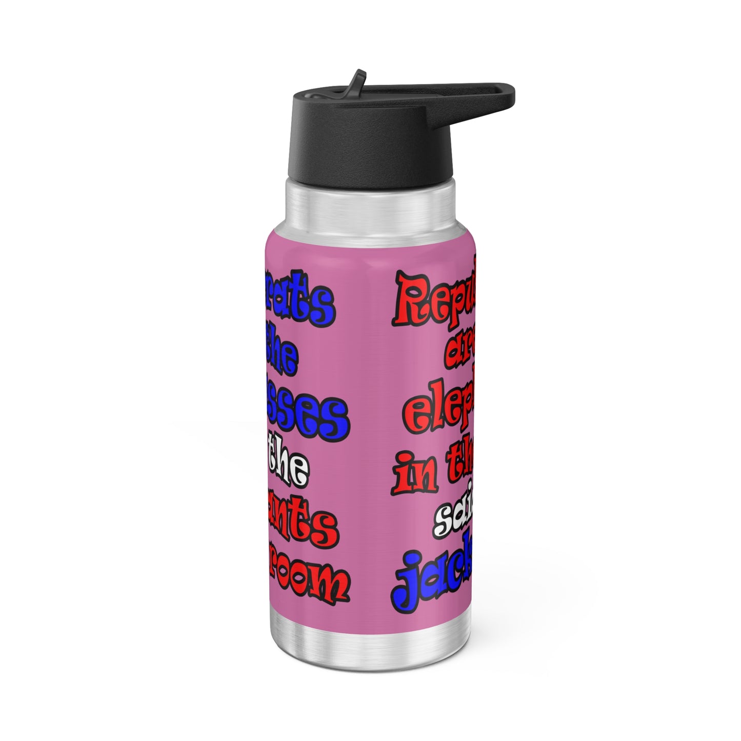 donkeys and elephants - Gator Tumbler, 32oz (light pink)