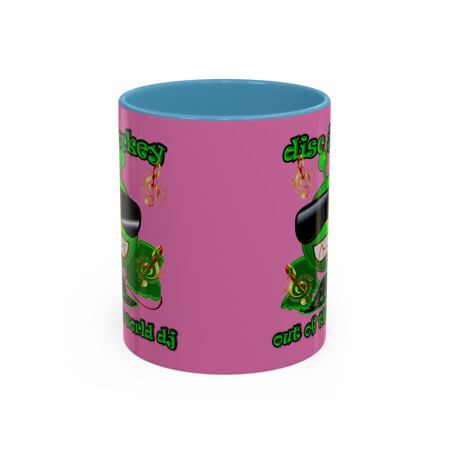 disc jockey - Accent Mug (light pink)
