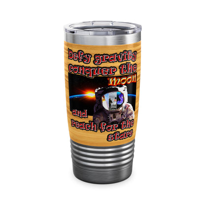 defy conquer reach - Ringneck Tumbler, 20oz (butterscotch wood finish)
