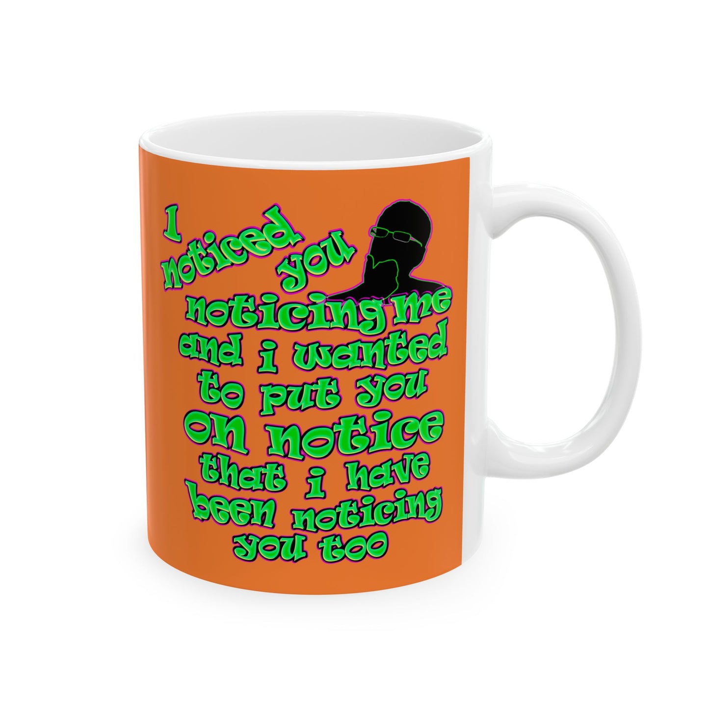 noticed you noticing - White Mug (crusta)