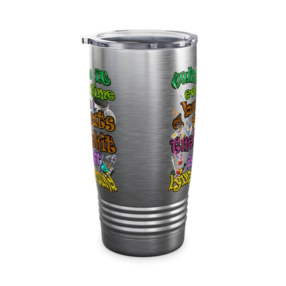 love peace - Ringneck Tumbler, 20oz