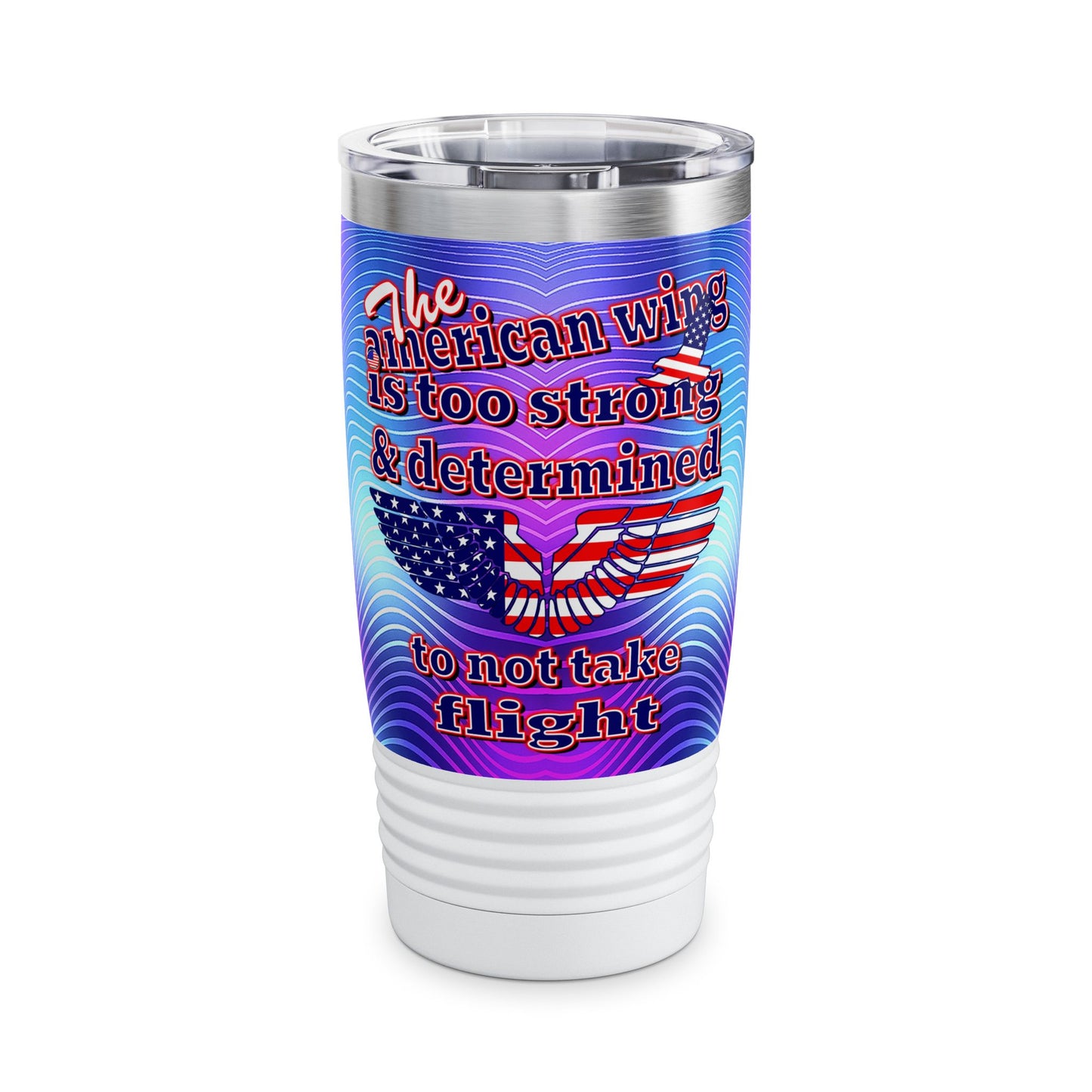 american wing - Ringneck Tumbler, 20oz (purple wave)