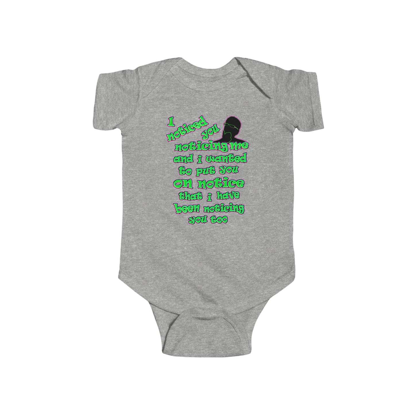 noticed you noticing - Infant Fine Jersey Bodysuit