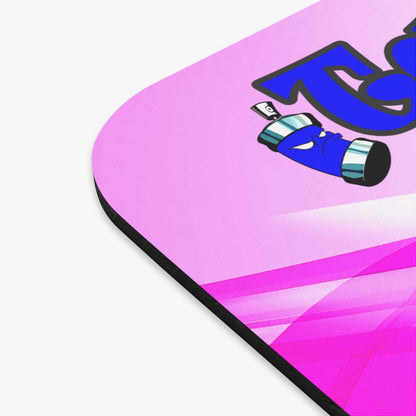 tag that - Mouse Pad (Rectangle) (light blue-pink wave)