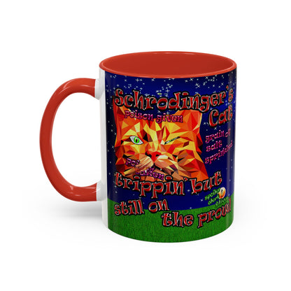 schrodinger's cat - Accent Mug ('snoops' background)
