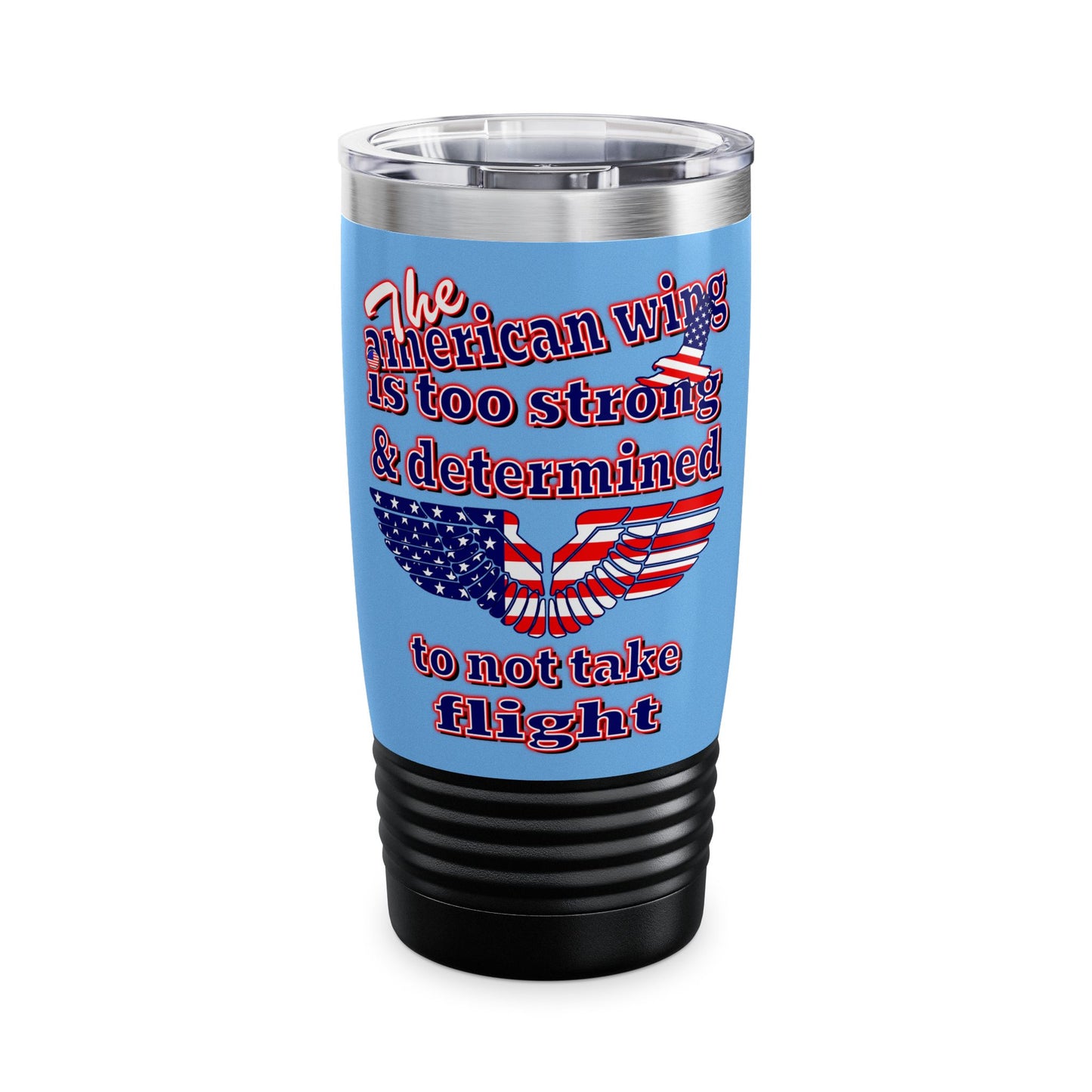 american wing - Ringneck Tumbler, 20oz (light blue)