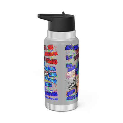 drop the beat - Gator Tumbler, 32oz (light grey)
