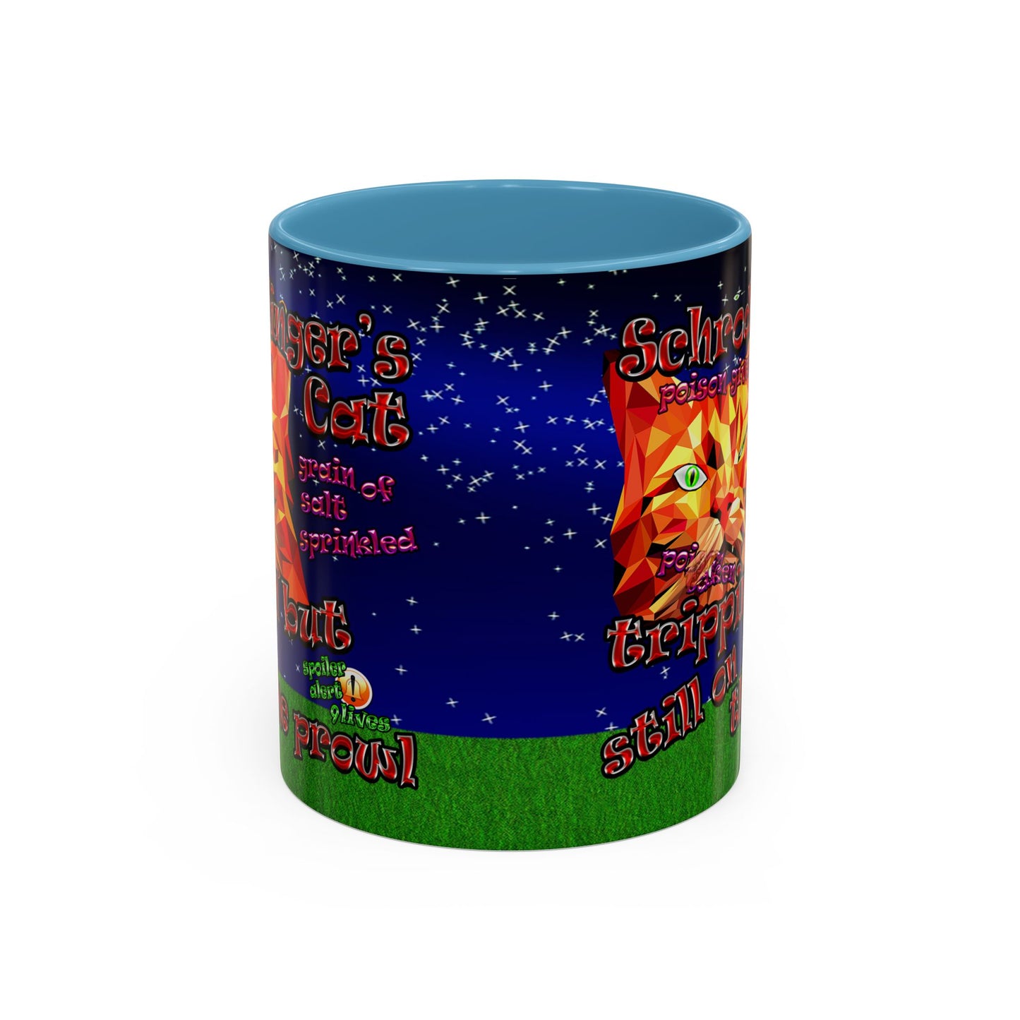 schrodinger's cat - Accent Mug ('snoops' background)