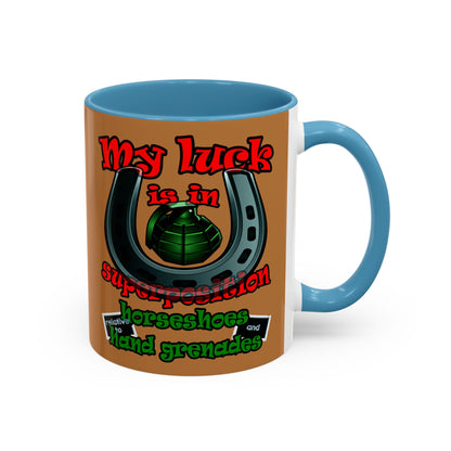 my luck - Accent Mug (light brown)