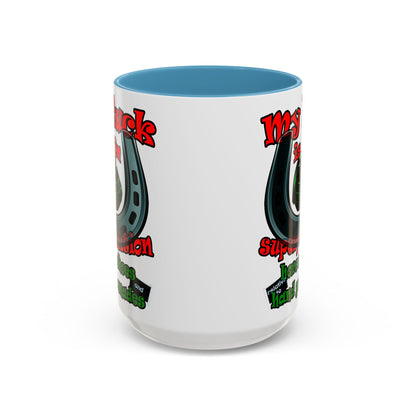 my luck - Accent Mug (white)