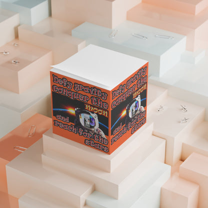 defy conquer reach - note cube (orange)