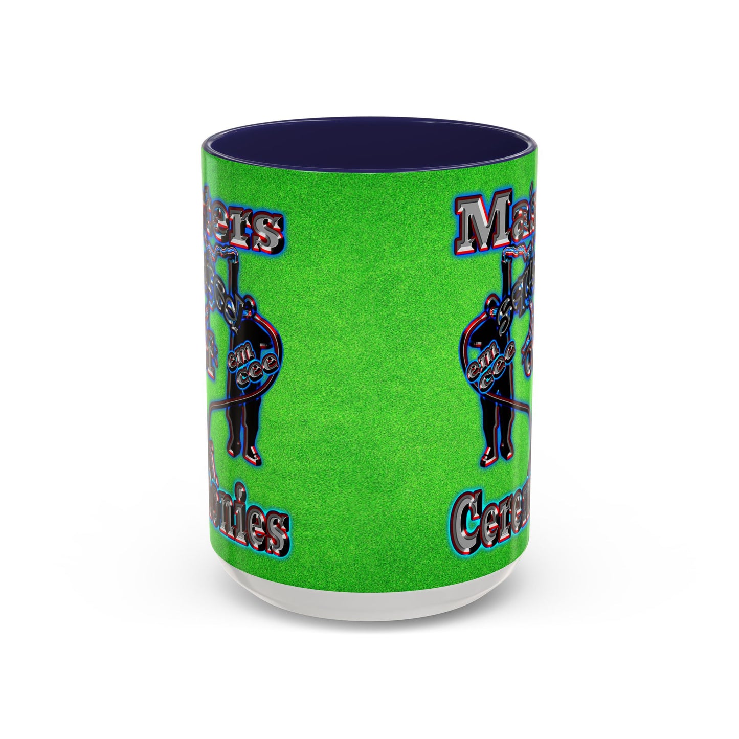 em cee squared - Accent Mug (green turf)
