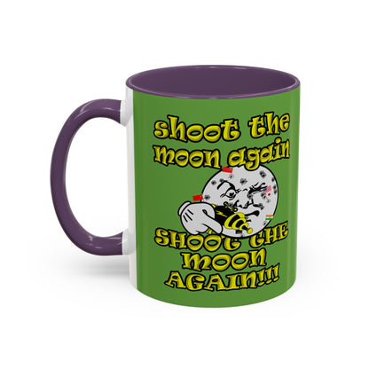 shoot the moon again - Accent Mug (green)