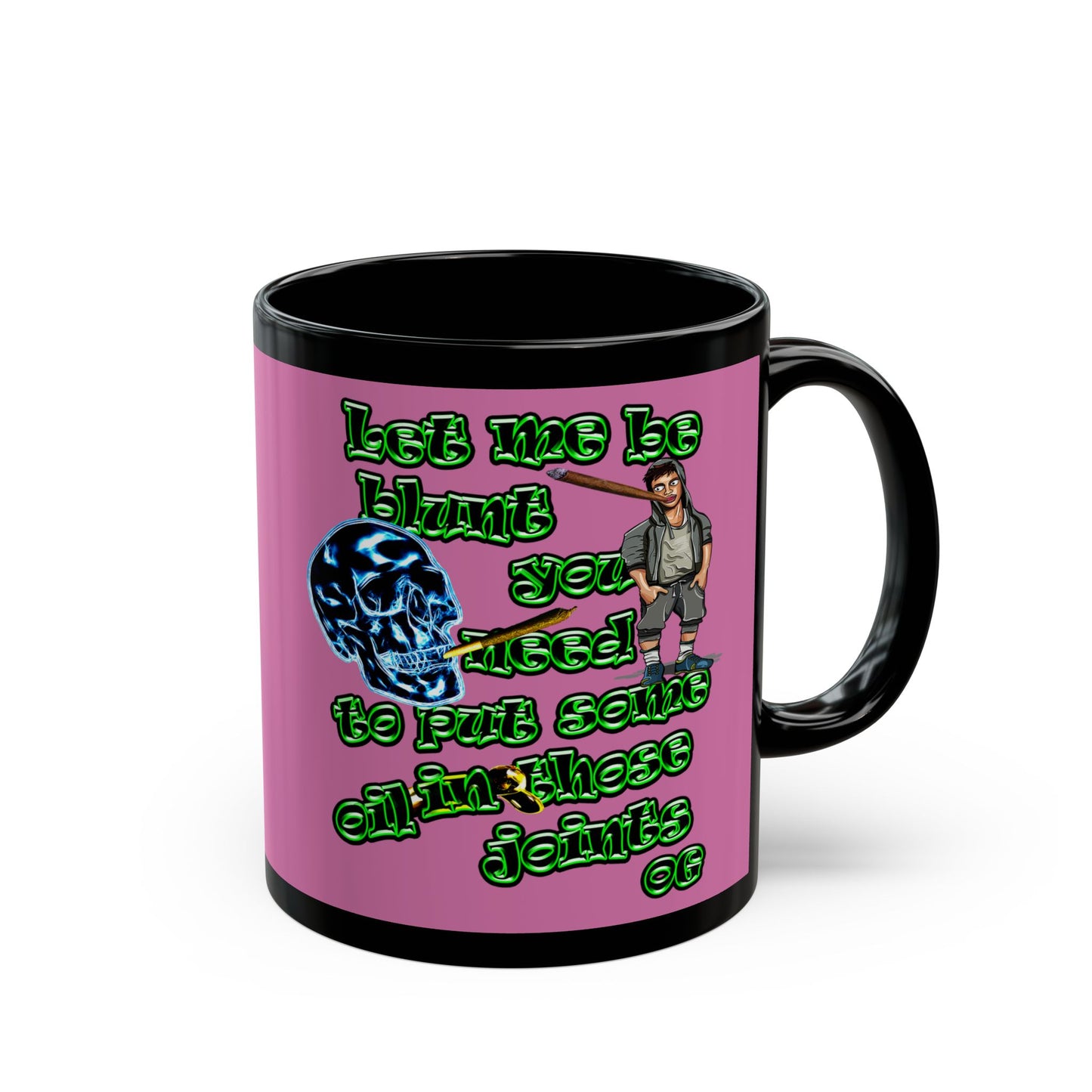 og - Black Mug (light pink)