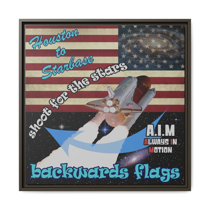 shoot for the stars - framed canvas art