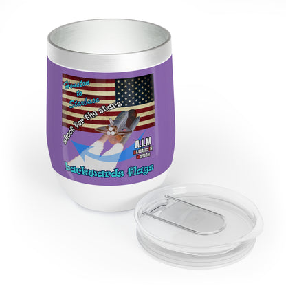 shoot for the stars - Chill Wine Tumbler (light purple)