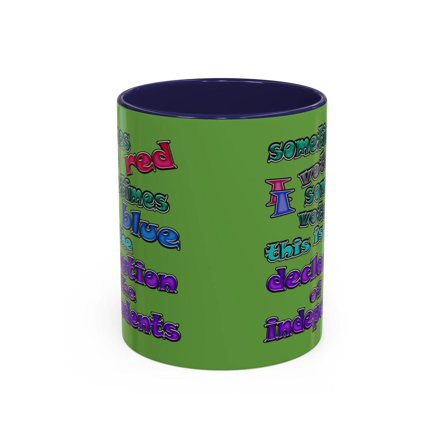 declaration of the independents - Accent Mug (green)