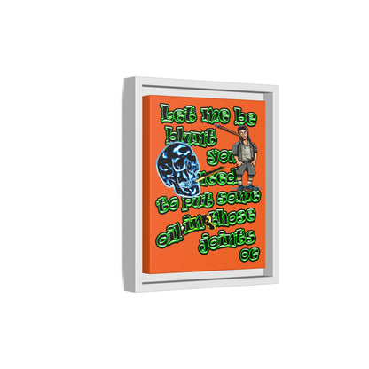 og - framed canvas art (orange)