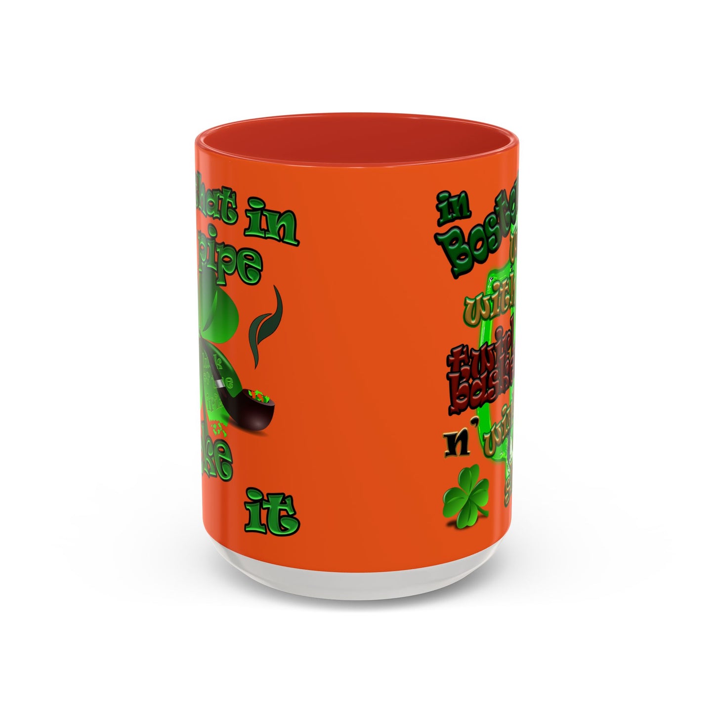 celtics logo - Accent Mug (orange)