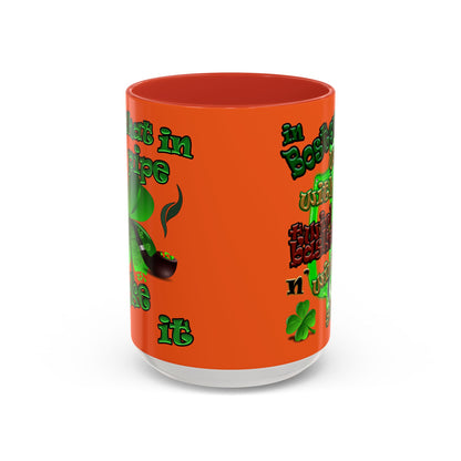 celtics logo - Accent Mug (orange)