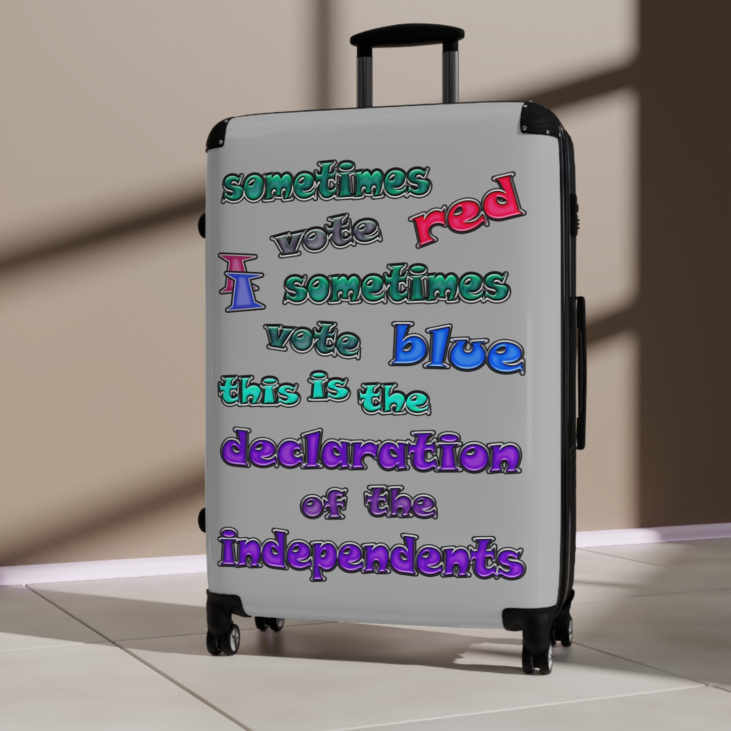 declaration of the independents - Suitcase (light grey)
