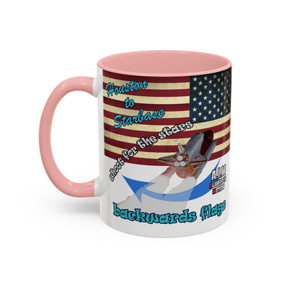 shoot for the stars - Accent Mug (white)