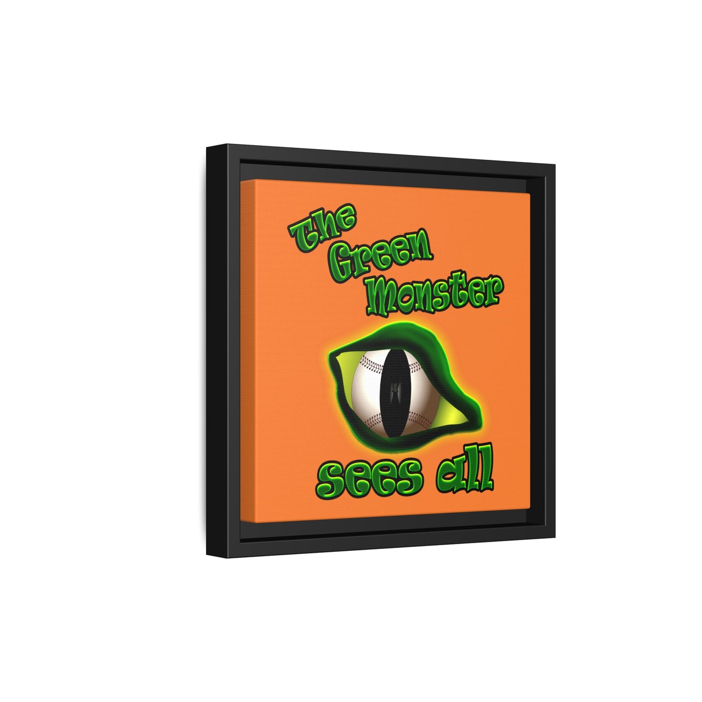 green monster - framed canvas art (crusta)