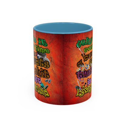 the bum's shit - Accent Mug (burnt orange)