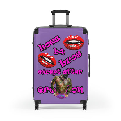 hoes b4 bros - Suitcase (light purple)