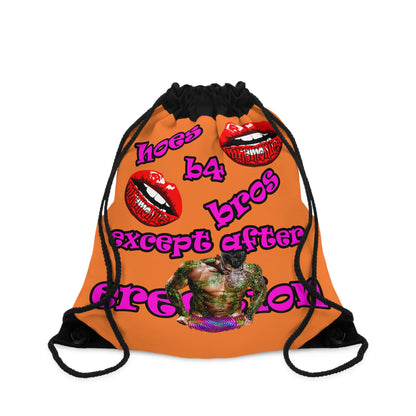 hoes b4 bros - Drawstring Bag (crusta)