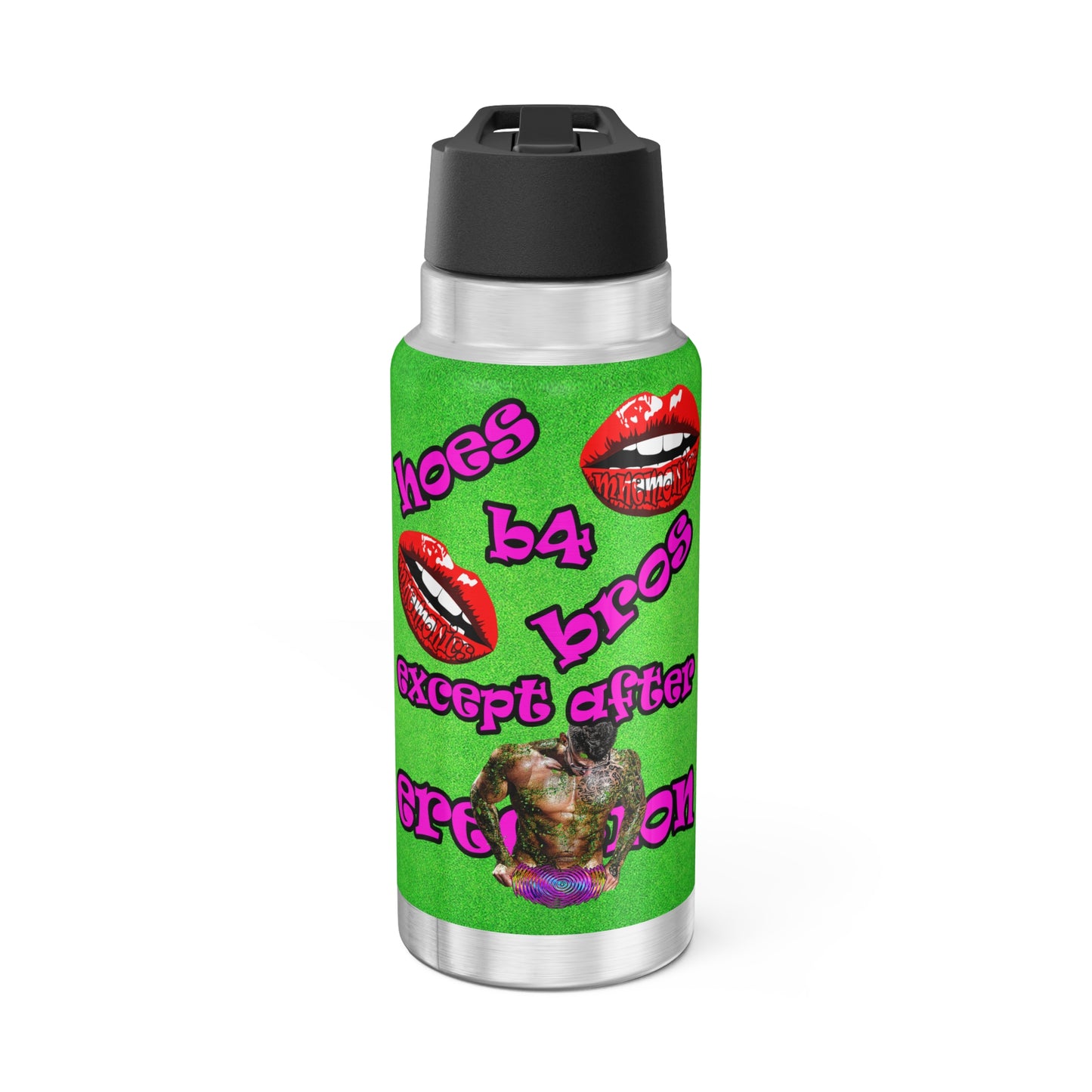 hoes b4 bros - Gator Tumbler, 32oz  (green turf)