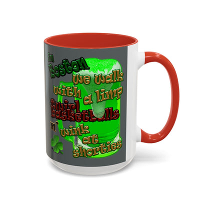 celtics logo - Accent Mug (dark grey)