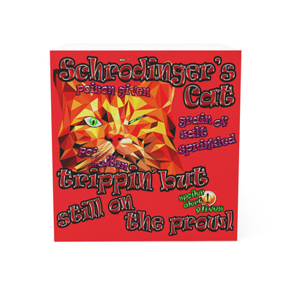 schrodinger's cat - note cube (red)