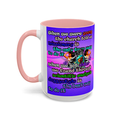 doggystyle - Accent Mug (purple-pink wave)