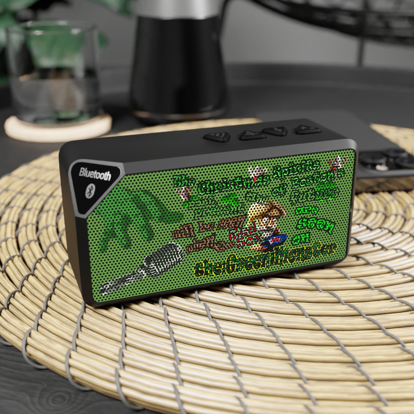christmas spirits of boston - Jabba Bluetooth Speaker (green)