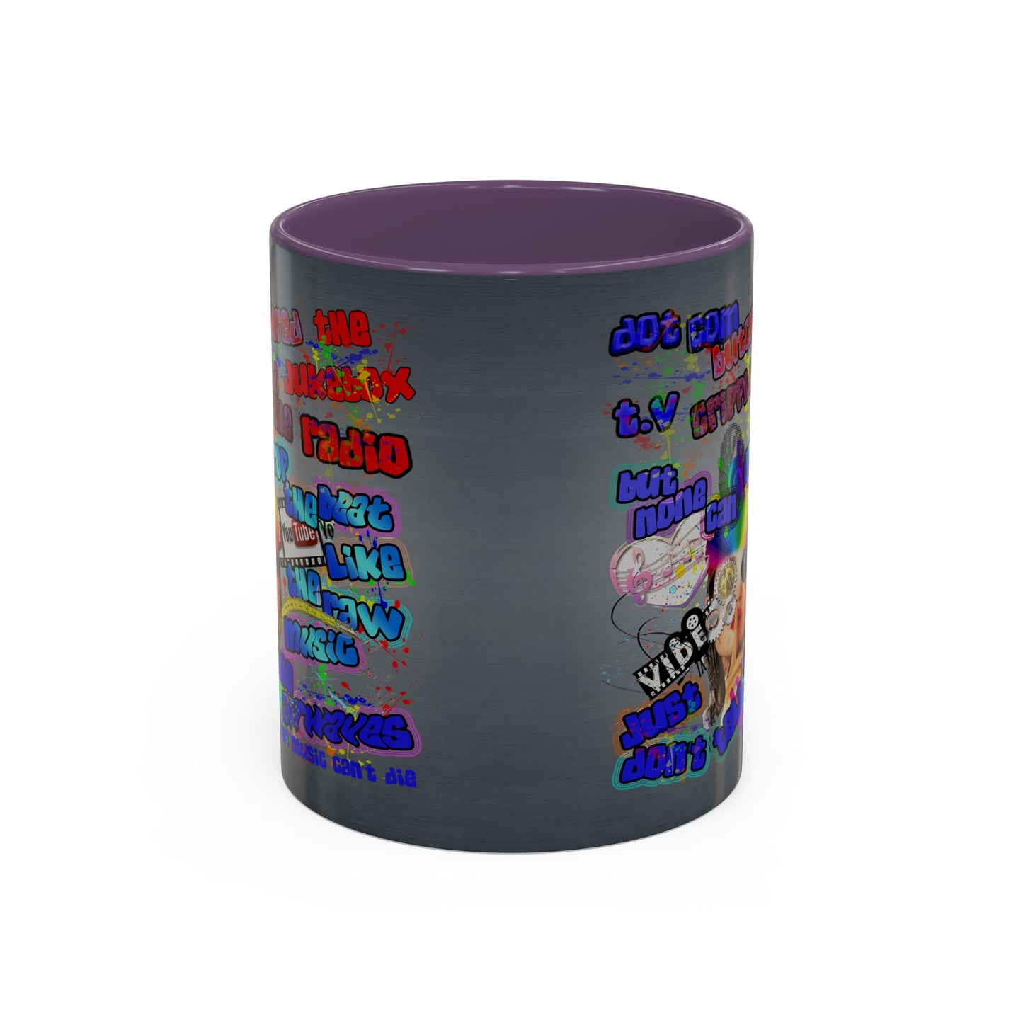 drop the beat - Accent Mug (grey-light grey)