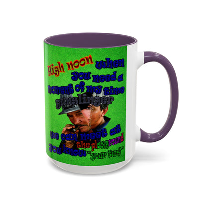high noon - Accent Mug (green turf)