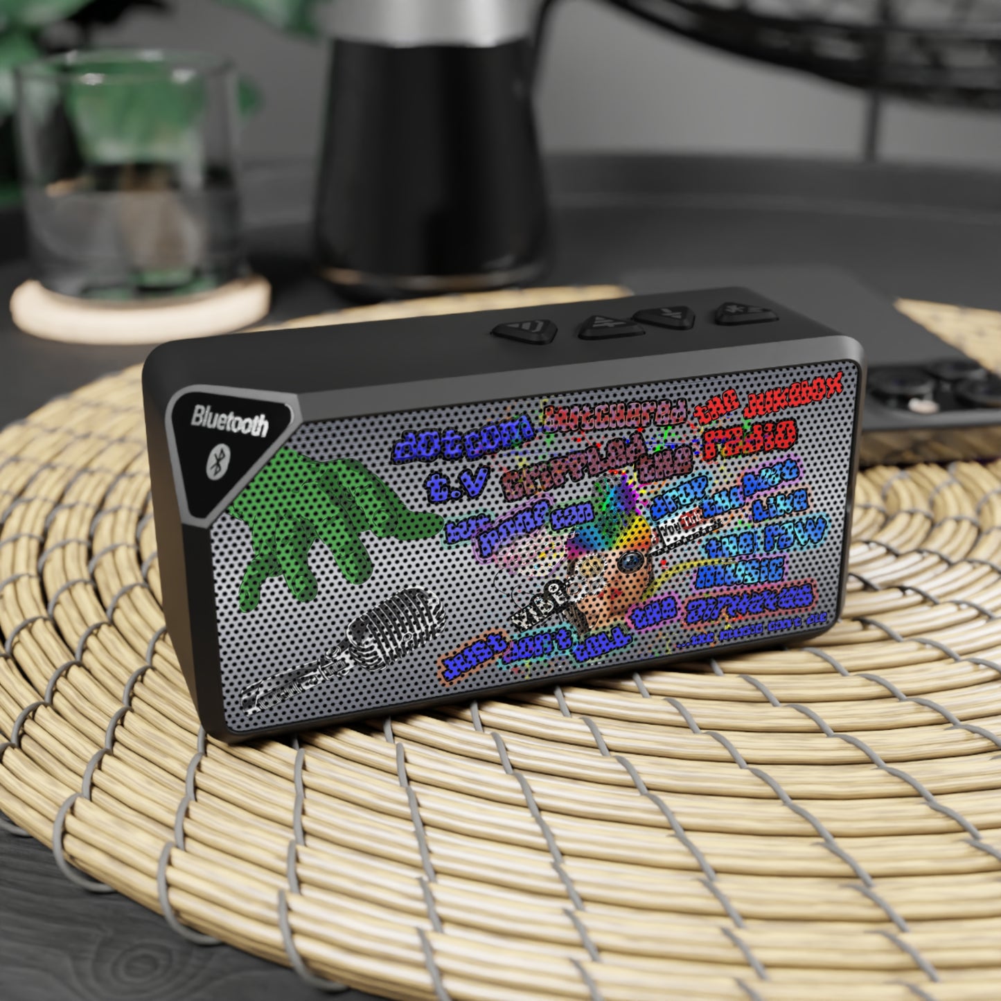 drop the beat - Jabba Bluetooth Speaker (brushed nickel)