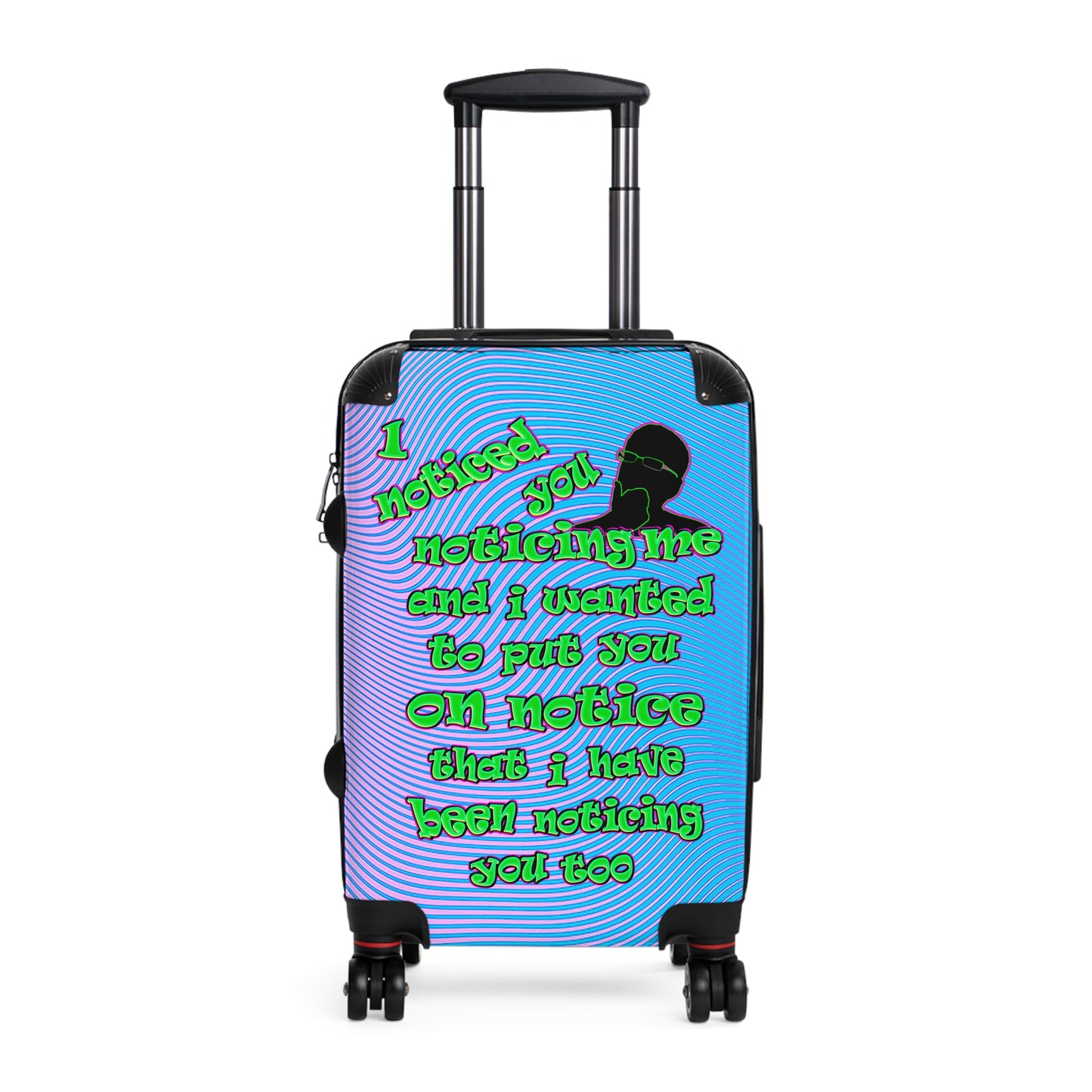 noticed you noticing - Suitcase (light blue-purple wave)