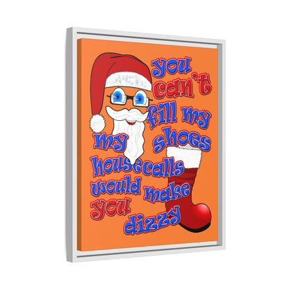 santa's shoes - framed canvas art (crusta)
