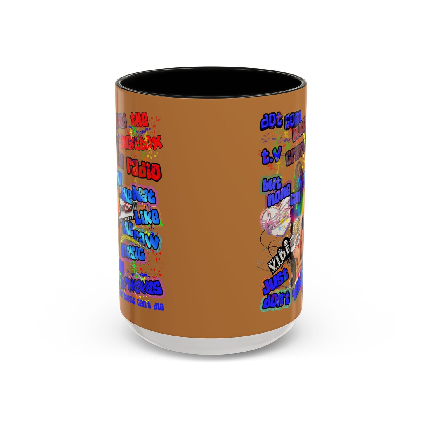 drop the beat - Accent Mug (light brown)