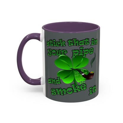 celtics logo - Accent Mug (dark grey)