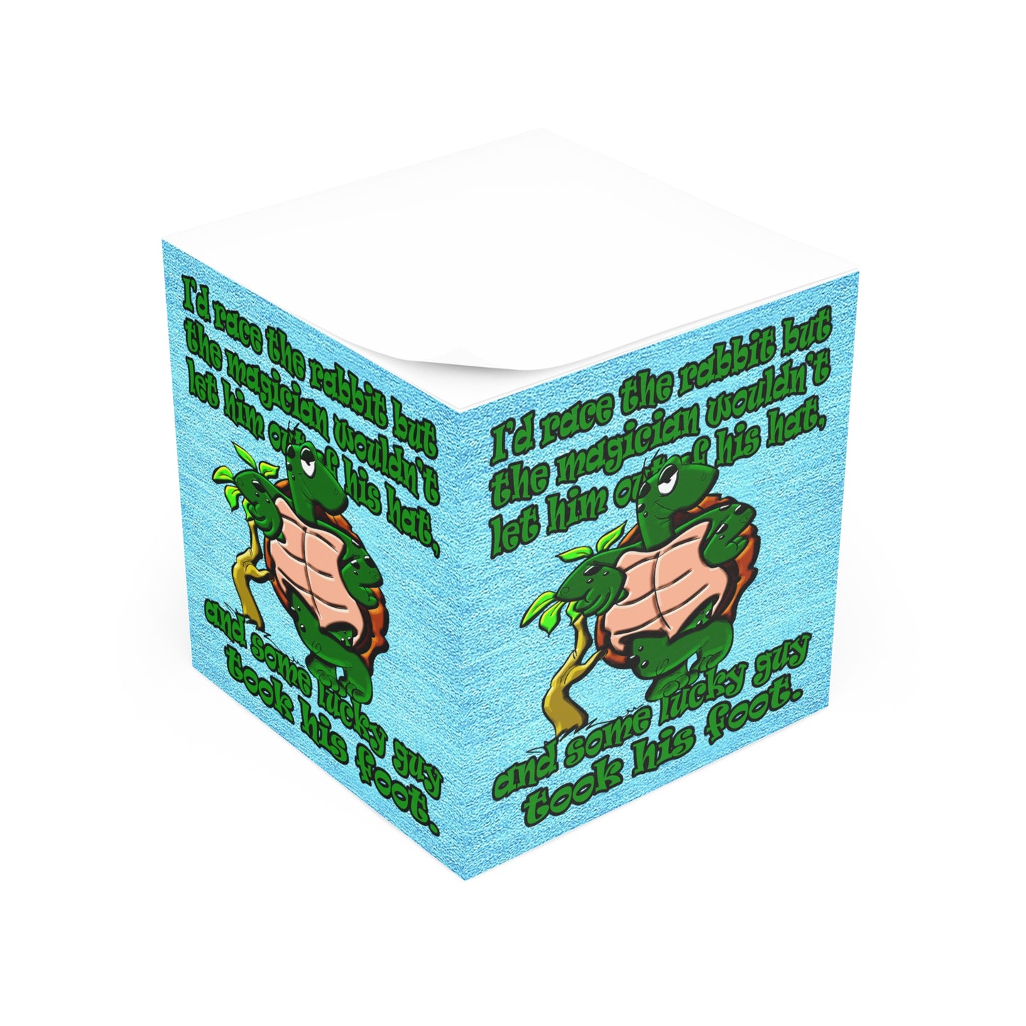 turtle race - note cube (faded blue)
